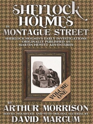 cover image of Sherlock Holmes in Montague Street Volume 1
